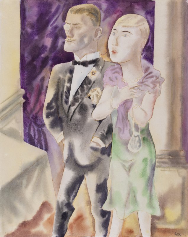 George Grosz: Ehepaar II, 1925, Kunstsammlung Gera, Dauerleihgabe Sammlung Niescher