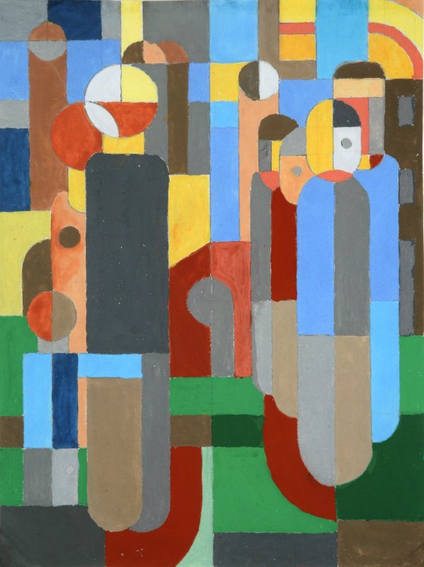 Franz Wilhelm Seiwert: Ohne Titel, 1922<br />Sammlung Hupertz, Hamburg; Foto: Karlheinz Grünke