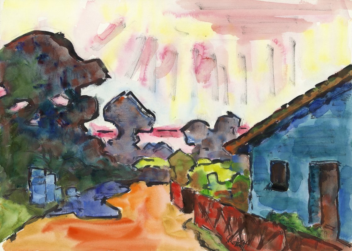 Karl Schmidt-Rottluff: Julimorgen, 1963, Privatsammlung <br />© VG Bild-Kunst, Bonn; Foto: Christoph Irrgang