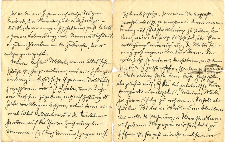 Ernst Barlach: Brief an Familie Lindemann, 20. August 1907