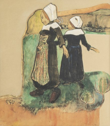 Paul Gauguin: Joies de Bretagne (Vergnügungen der Bretagne), 1889, Kunstsammlung Gera, Dauerleihgabe Sammlung Niescher