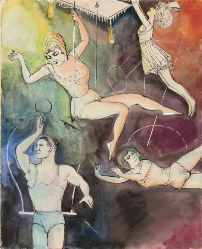 Otto Dix: Artistenfamilie (Zirkus-Szene), 1922, Kunstsammlung Gera, Dauerleihgabe Sammlung Niescher