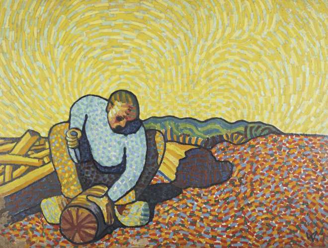 Wilhelm Morgner: The Woodcutter, 1911