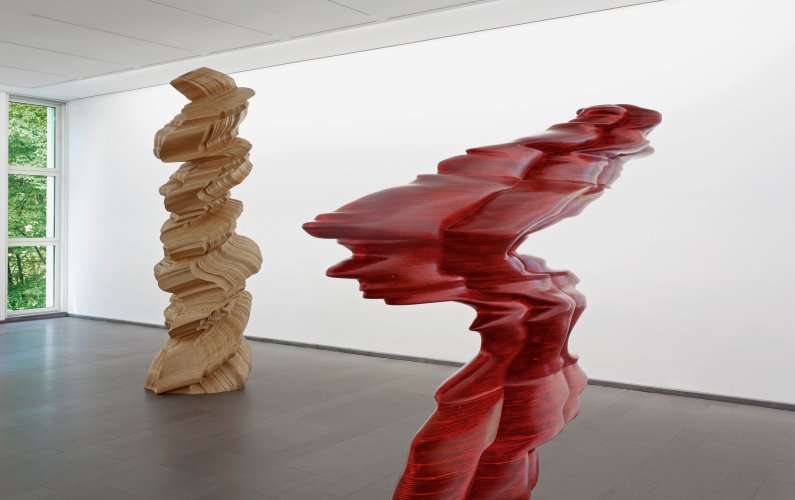 Ausstellungsansicht »Tony Cragg. Against the grain«, Ernst Barlach Haus 2012