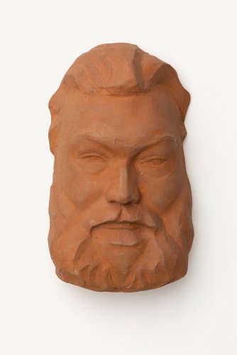 Maske Theodor Däubler, 1913 (1927 gebrannt)