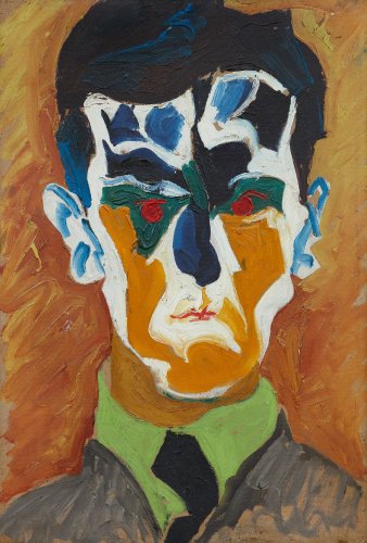 Carl Lohse: Face (Self-portrait), 1919/21