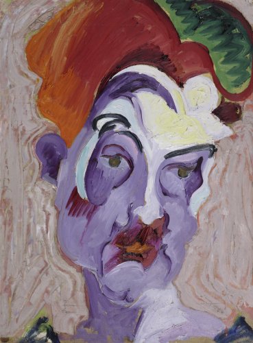 Carl Lohse: Kopf mit rotem Haar, 1919/21