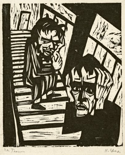Hermann Scherer: Der Traum (Blatt 5 der Folge »Rodion Raskolnikoff nach Dostojewski«), 1924/25, Kunstmuseum Basel, Kupferstichkabinett