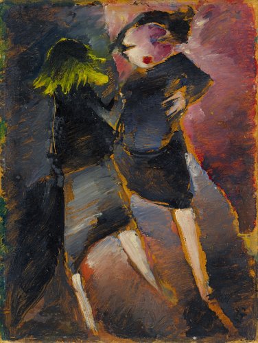 Werner Scholz: Die Diele der Dame (Die beiden Freundinnen), 1927, Privatbesitz 