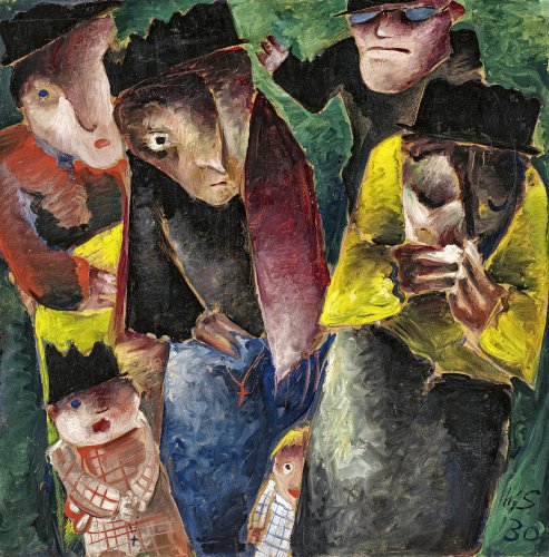 Werner Scholz: Mourners, 1930, private collection, Germany 