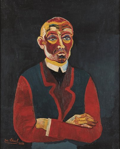 Josef Scharl: Mann mit verschränkten Armen, 1938