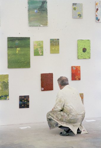 Norbert Prangenberg in seinem Atelier, 2008