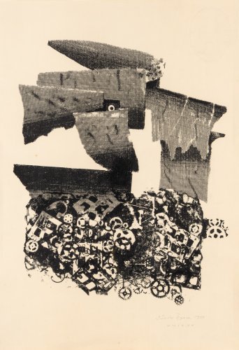 Günter Haese: Ohne Titel (Monotypie), 1959, Nachlass des Künstlers, courtesy Galerie Thomas, München