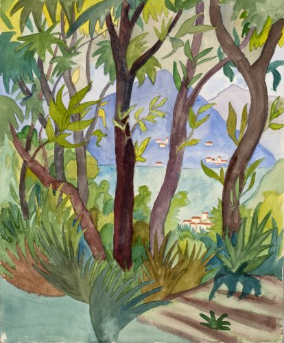 Hermann Hesse: Blick auf den Luganer See, 1923, Sammlung Helmut und Loki Schmidt