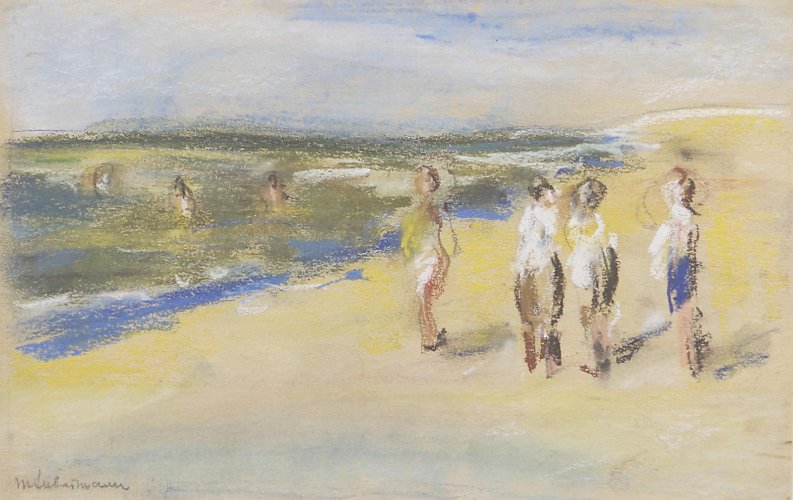 Max Liebermann: Badende am Strand, um 1910<br />Kunstkreis Berlin GbR, Foto: Julia Jungfer, Berlin